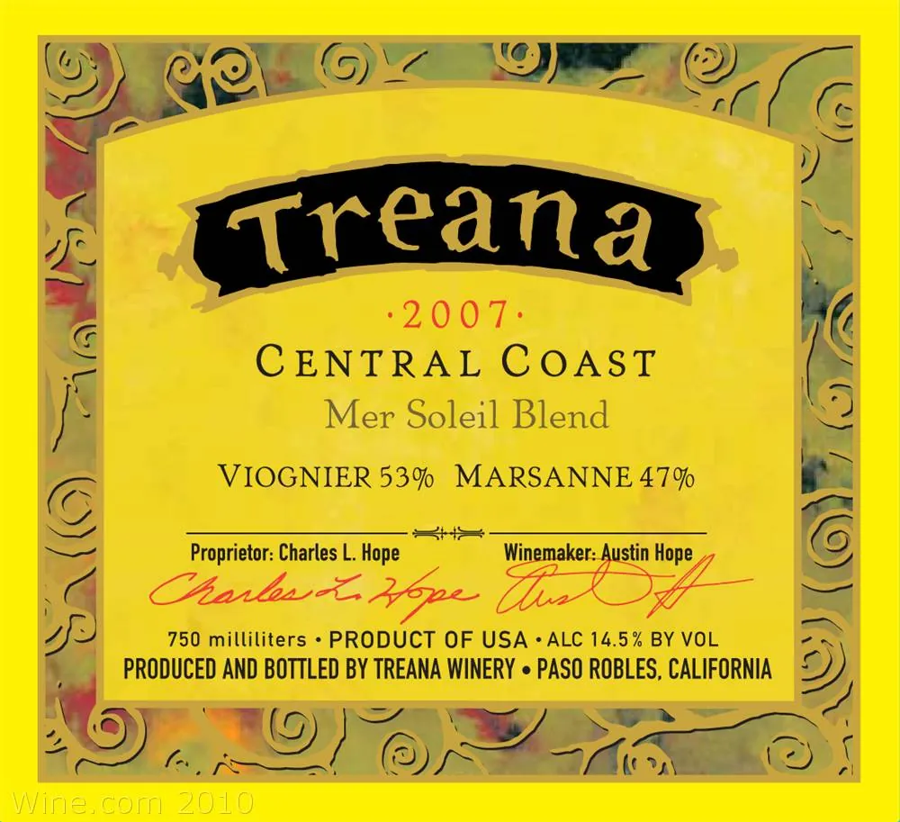 Mer Soleil Vineyard Viognier-Marsanne Bottle