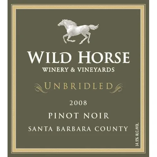 Unbridled Pinot Noir Bottle