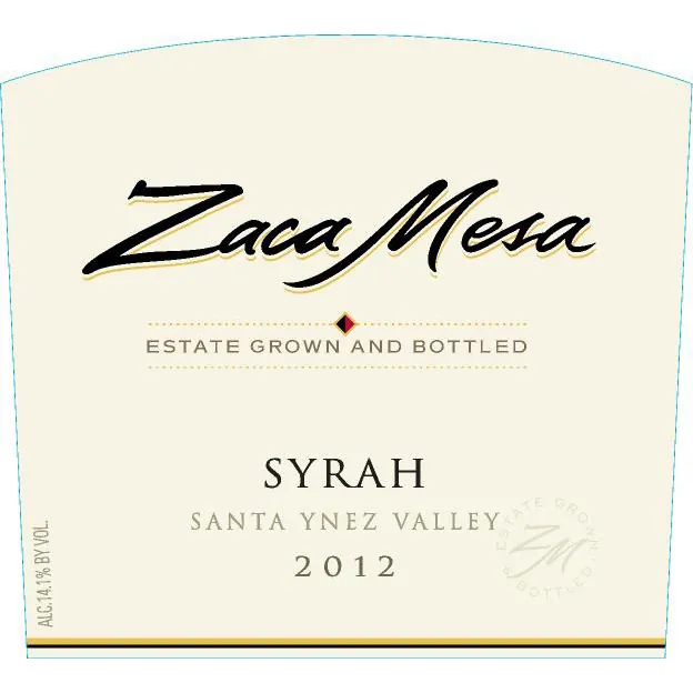 Santa Ynez Valley Syrah Bottle