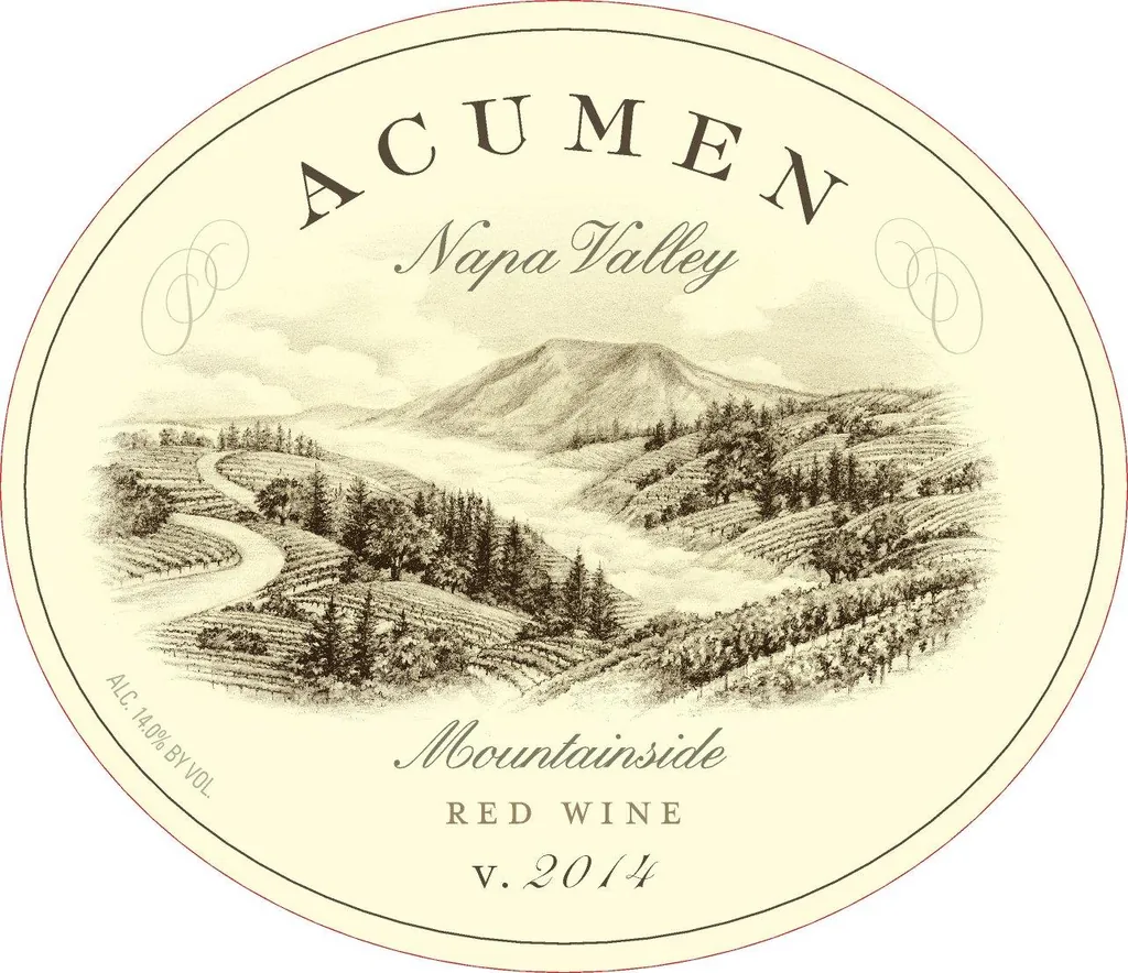 Mountainside Red Bottle