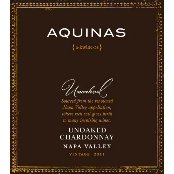 Unoaked Chardonnay Bottle
