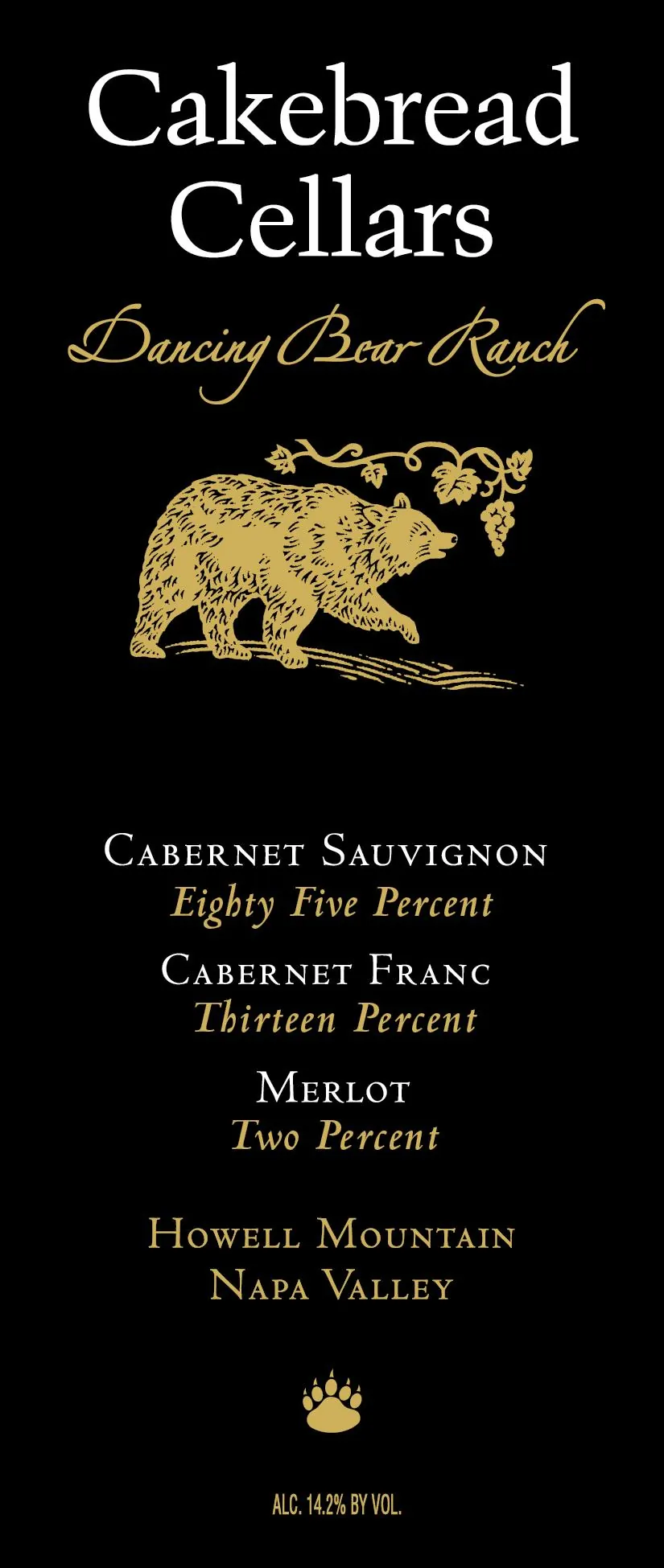 Dancing Bear Ranch Cabernet Sauvignon Bottle