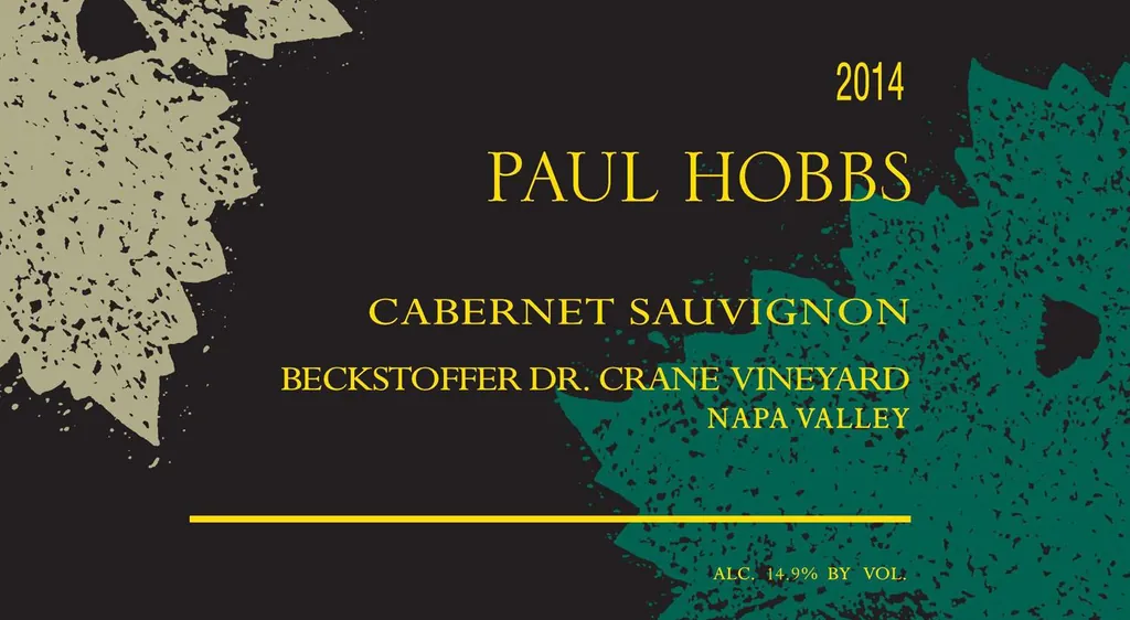 Beckstoffer Dr. Crane Vineyard Cabernet Sauvignon Bottle