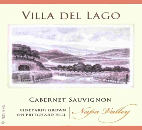 Villa del Lago Pritchard Hill Cabernet Sauvignon Bottle