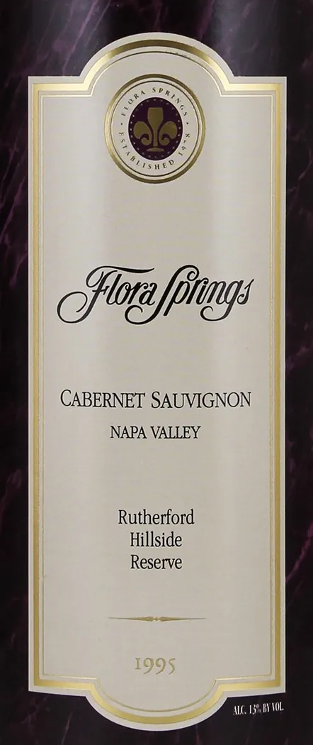 Rutherford Hillside Reserve Cabernet Sauvignon Bottle