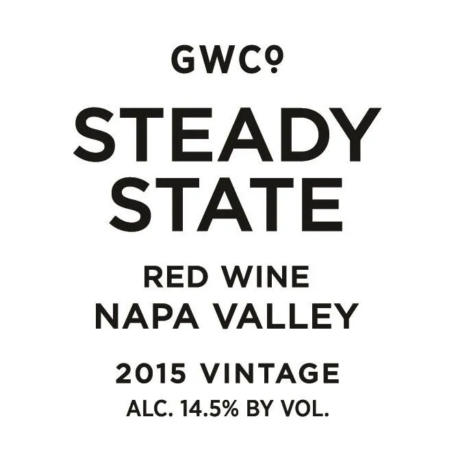 Steady State Napa Valley Cabernet Sauvignon Bottle