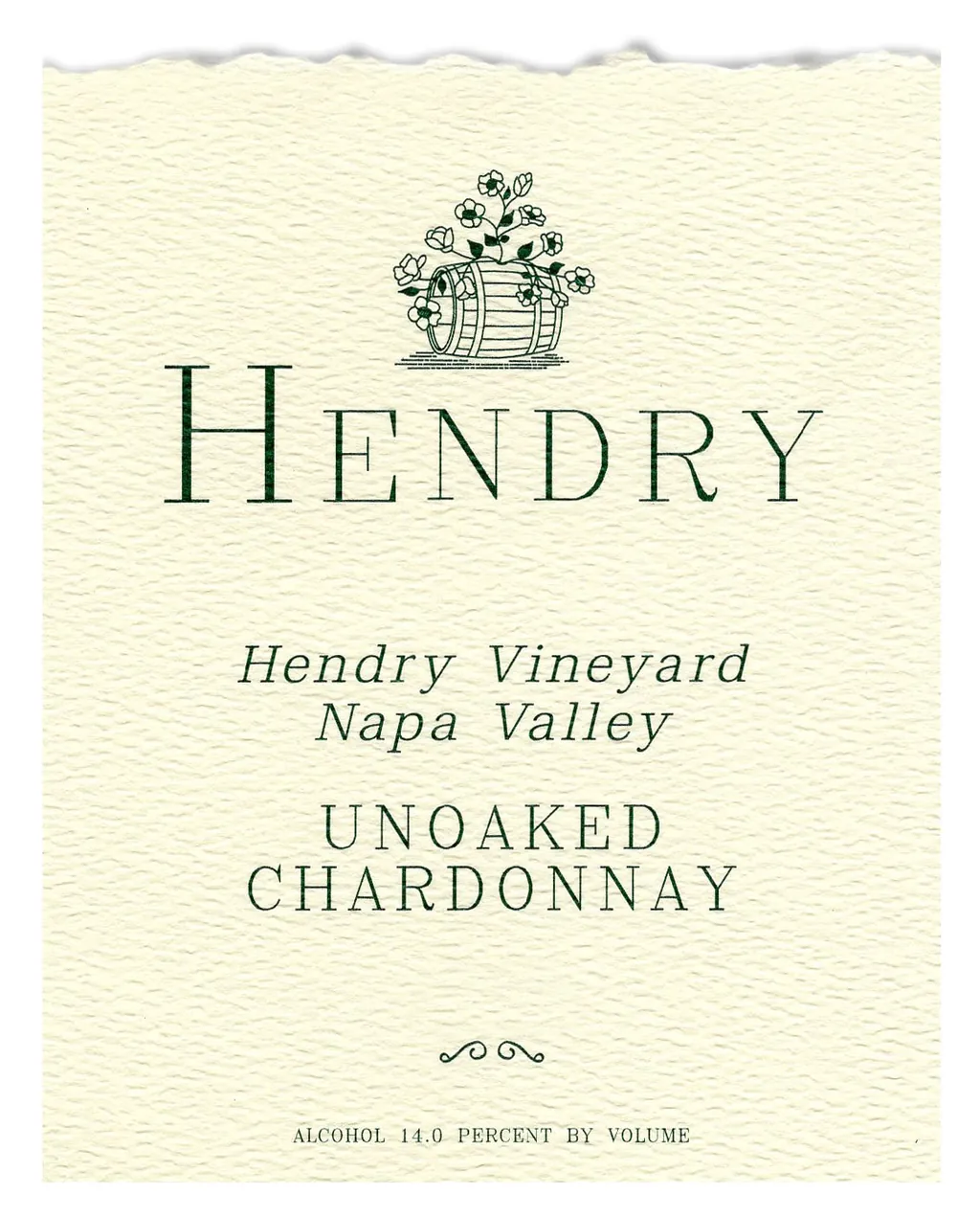 Unoaked Chardonnay Bottle