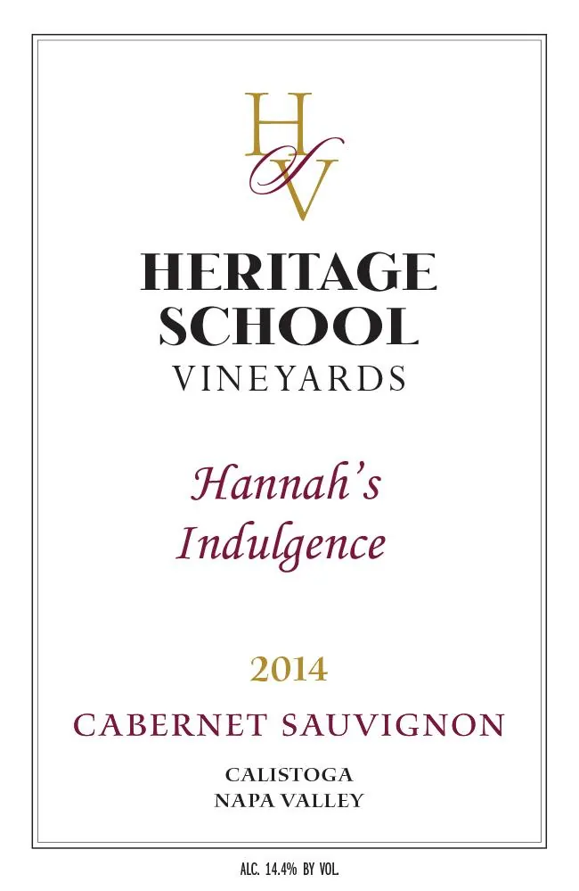 Hanna's Indulgence Cabernet Sauvignon Bottle