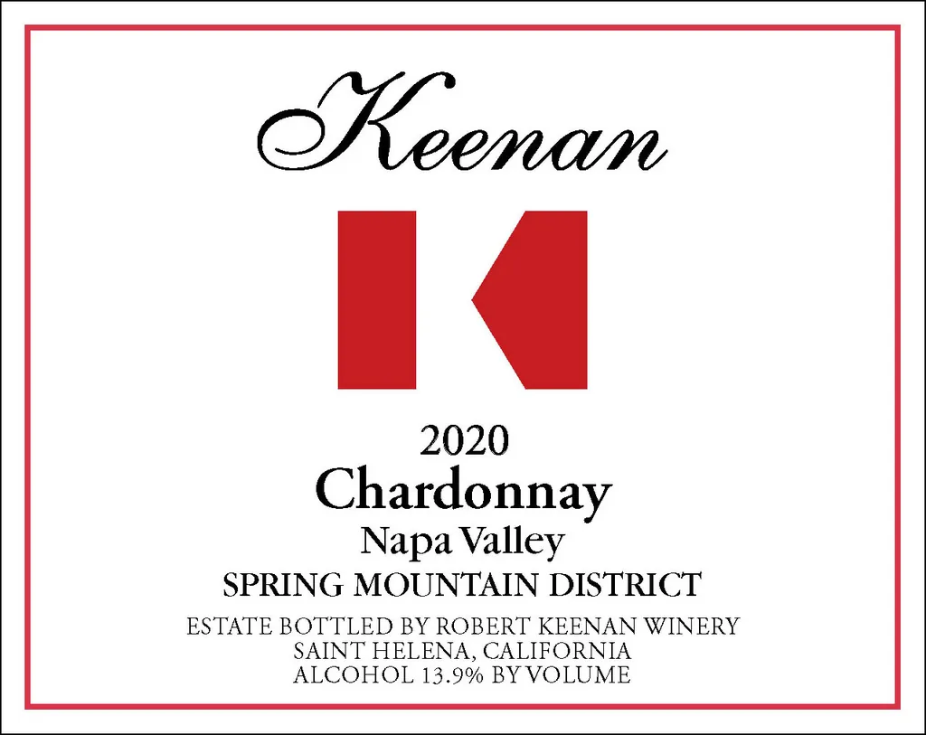 Spring Mountain Chardonnay Bottle