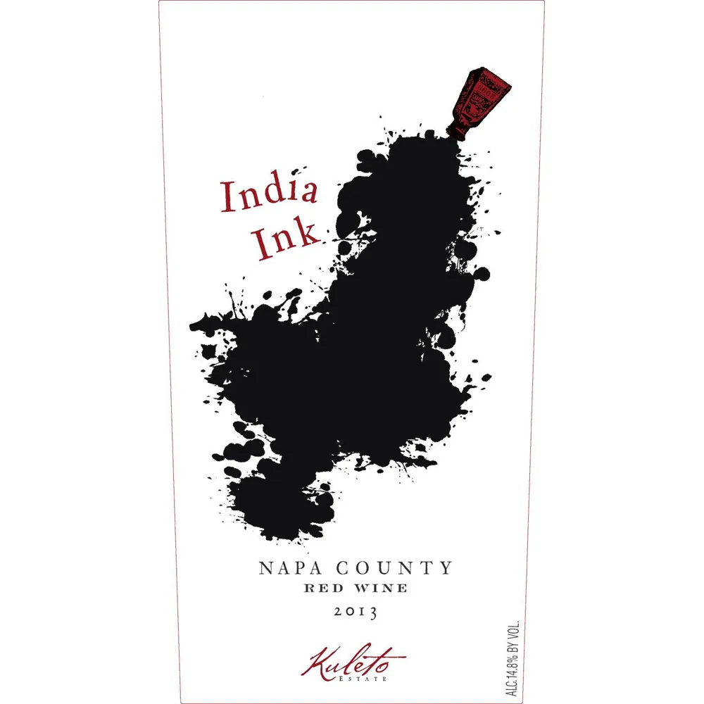 India Ink Red Bottle