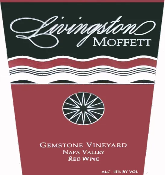 Livingston Moffett Gemstone Vineyard Red Wine Bottle