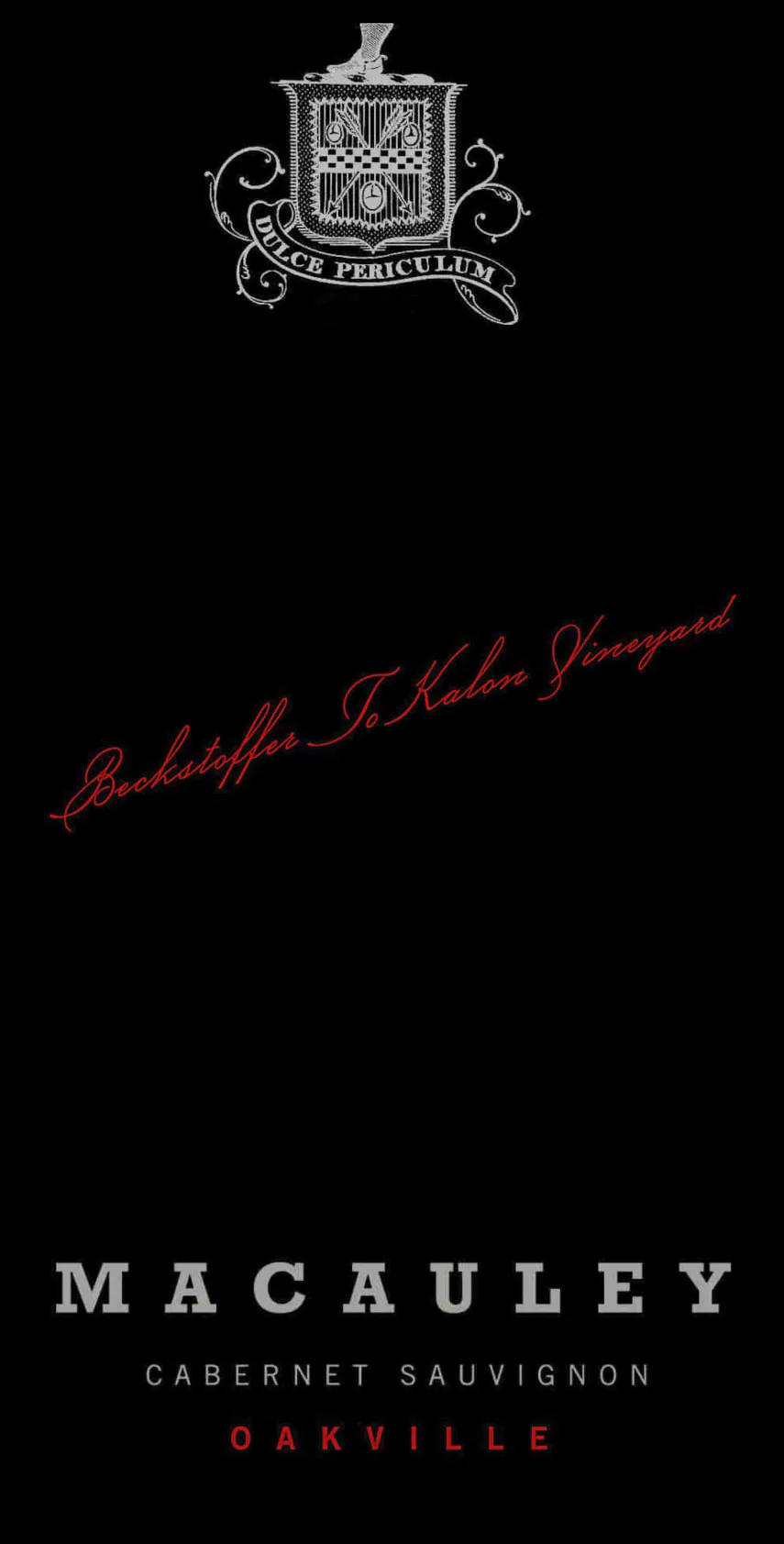 Beckstoffer To Kalon Cabernet Sauvignon Bottle