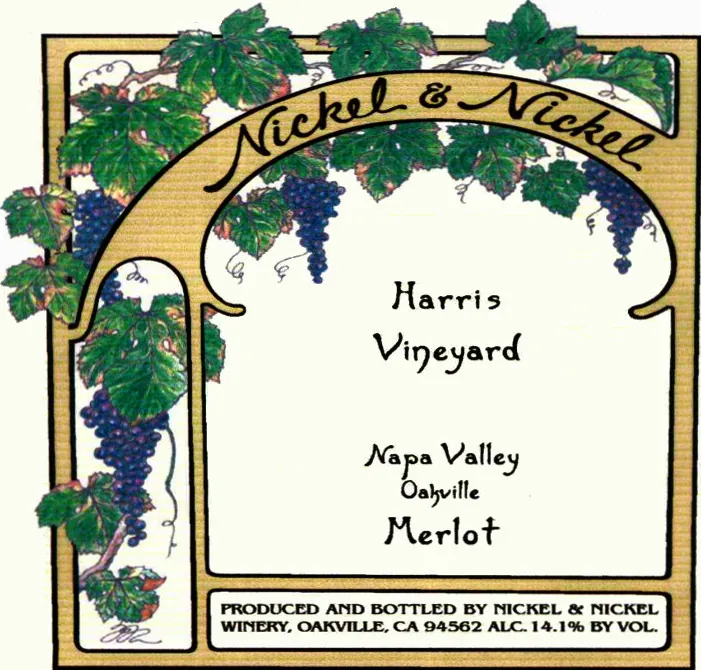 Harris Vineyard Merlot Bottle