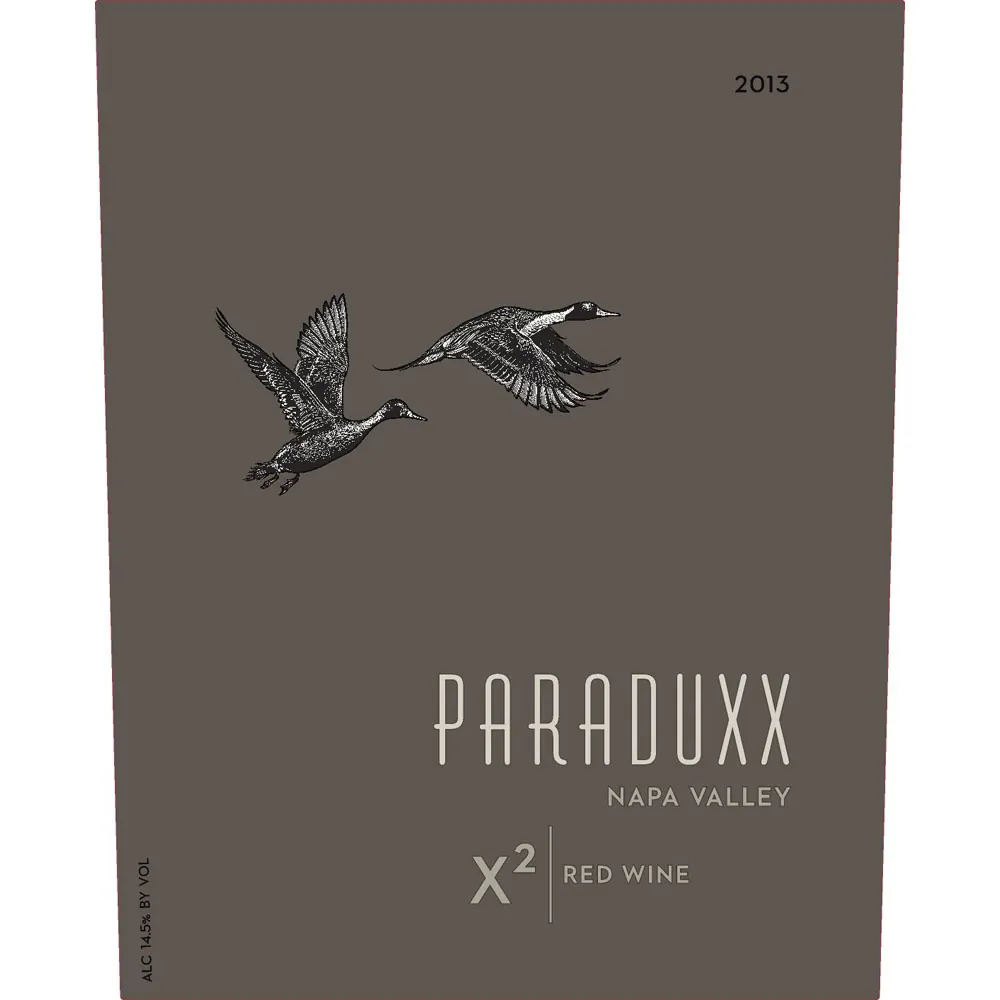 X2 Napa Valley Red Wine Bottle