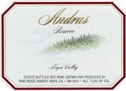 Andrus Reserve Cabernet Sauvignon Bottle