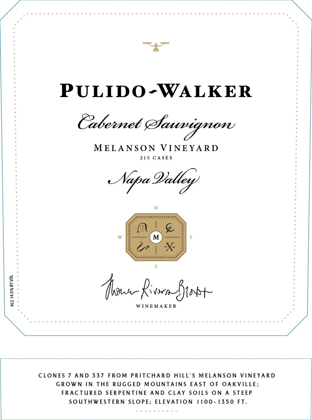 Melanson Vineyard Cabernet Sauvignon Bottle