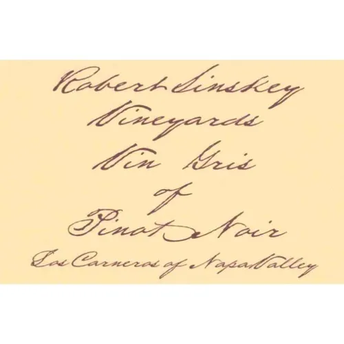 Robert Sinskey Vin Gris Bottle