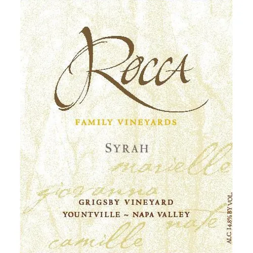 Grigsby Syrah Bottle