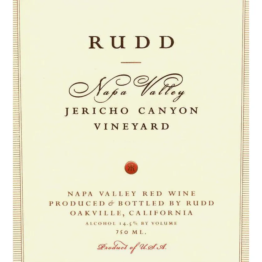 Jericho Canyon Vineyard Proprietary Red Bottle