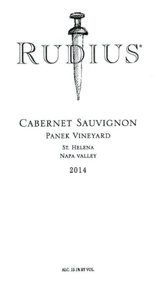 Panek Vineyard Cabernet Sauvignon Bottle
