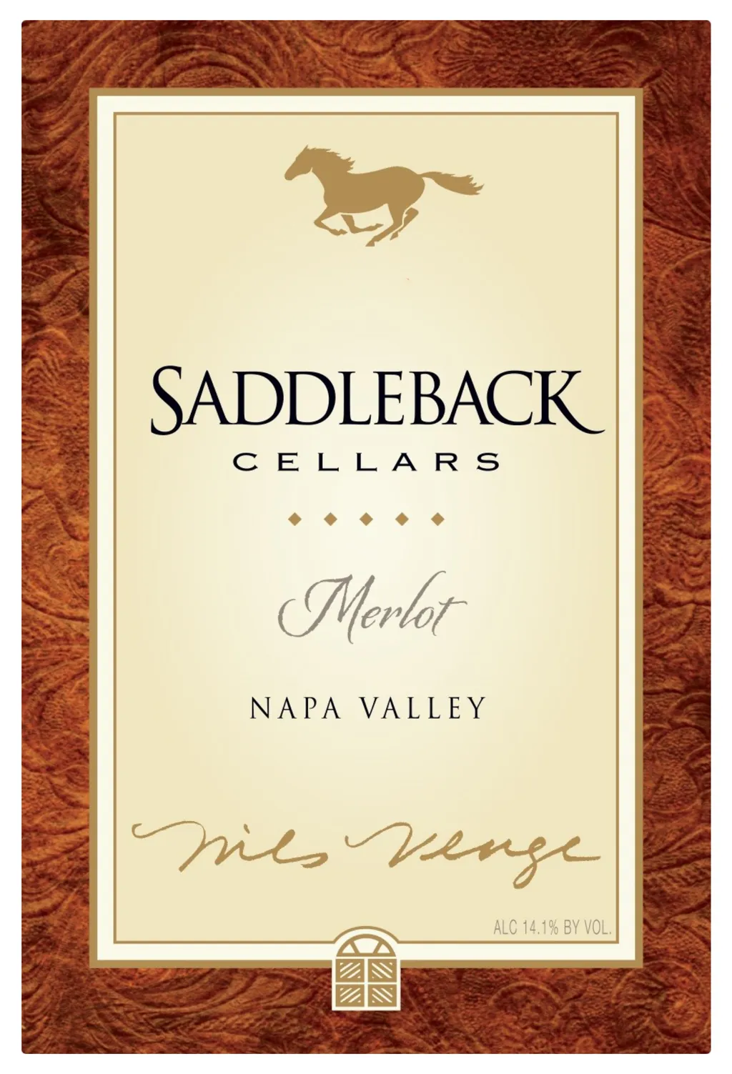 Saddleback Merlot Bottle