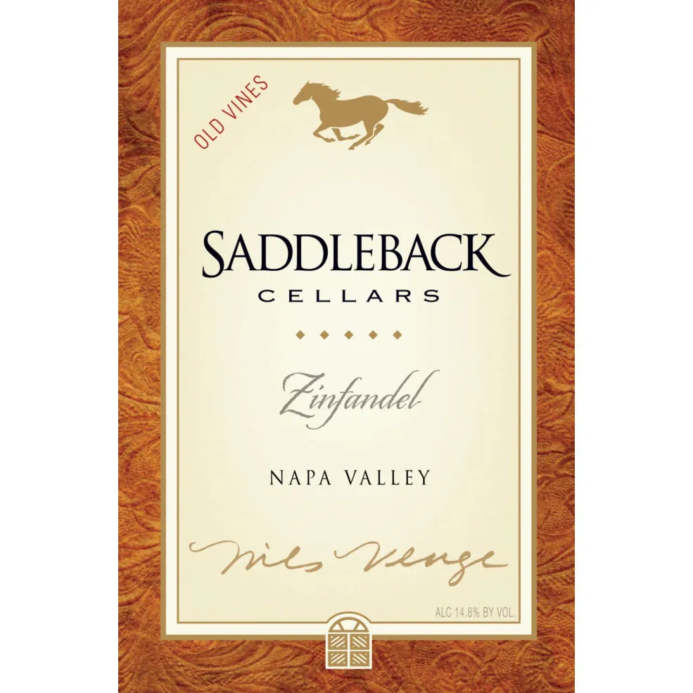Saddleback Old Vine Zinfandel Bottle