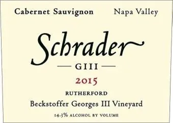 Beckstoffer George III Vineyard GIII Cabernet Sauvignon Bottle