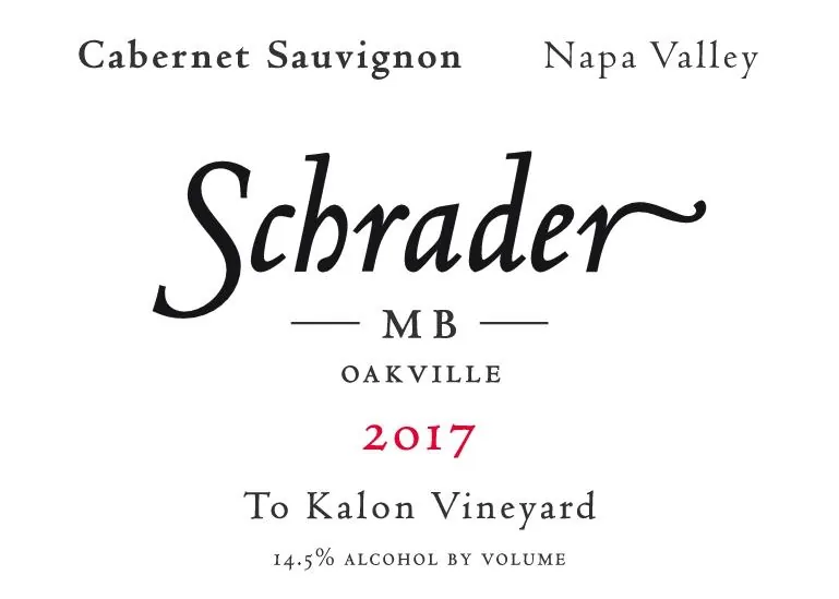 MB To Kalon Vineyard Cabernet Sauvignon Bottle