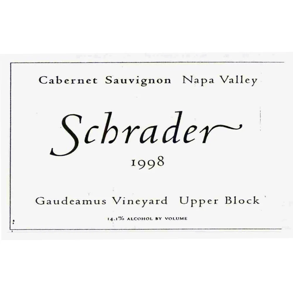 Upper Block Gaudeamus Vineyard Cabernet Sauvignon Bottle