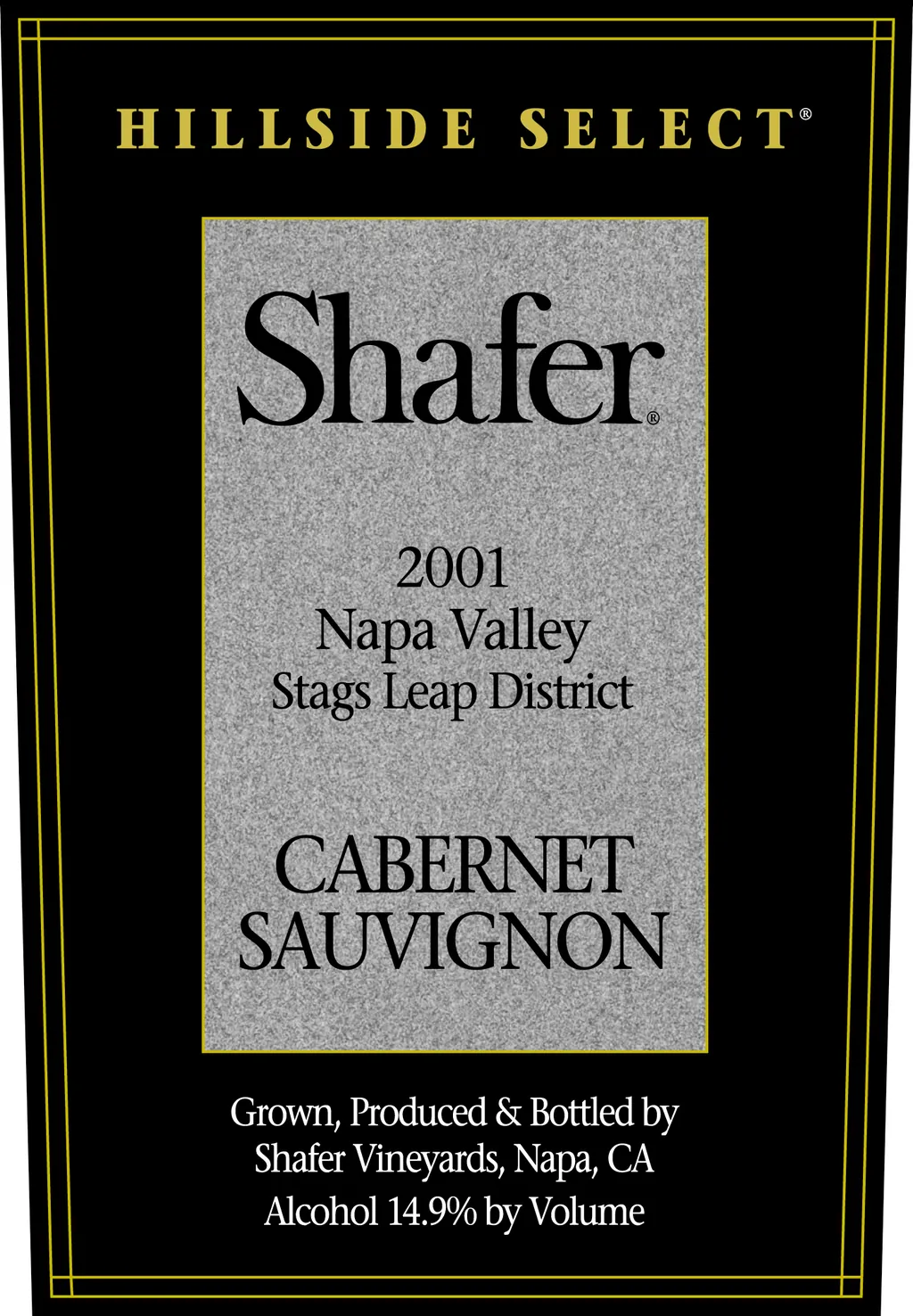 Hillside Select Cabernet Sauvignon Bottle