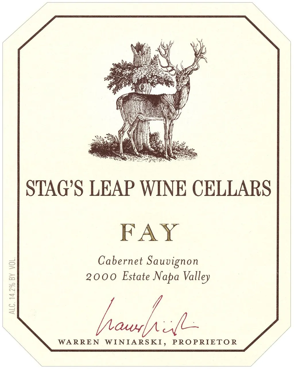 Fay Vineyard Cabernet Sauvignon Bottle