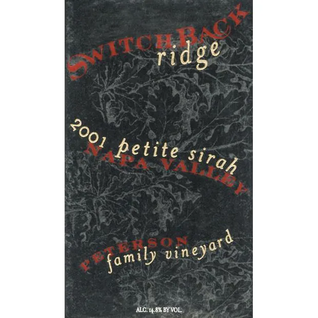 Peterson Family Vineyard Petite Sirah Bottle