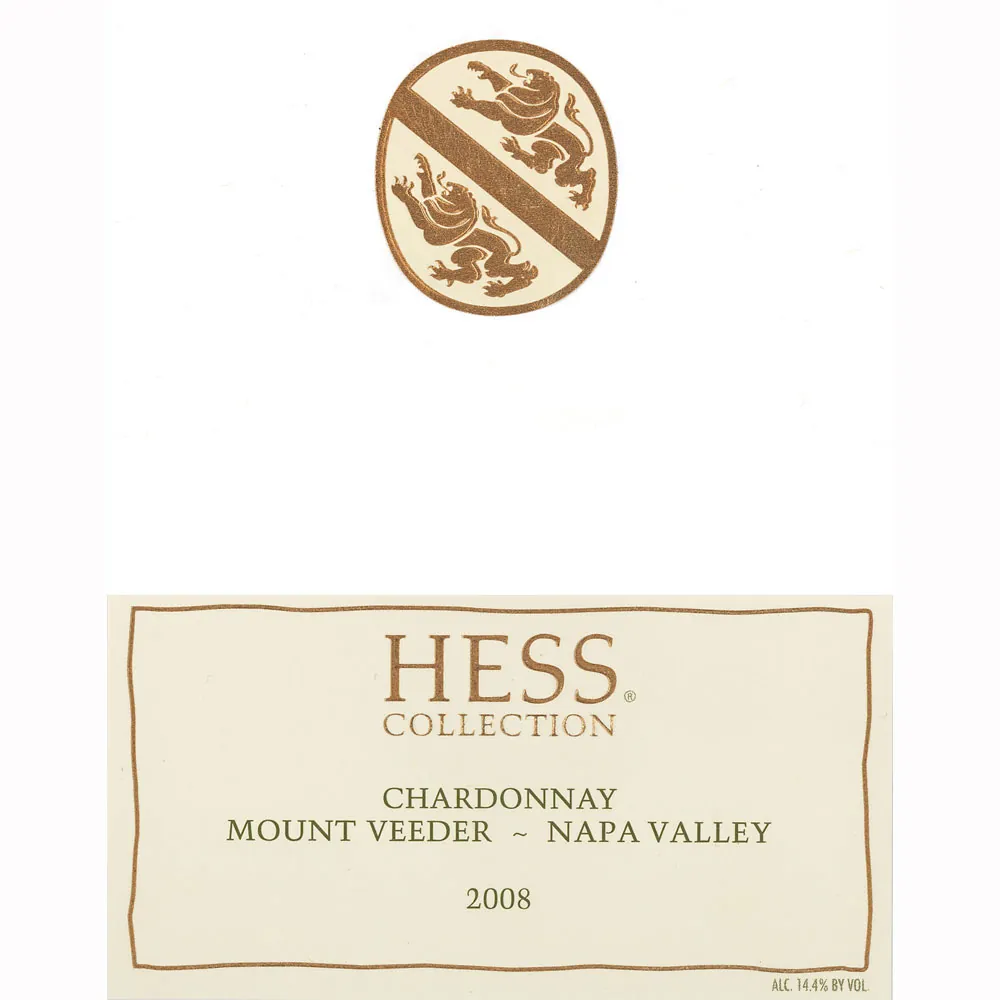 Mt. Veeder Chardonnay Bottle