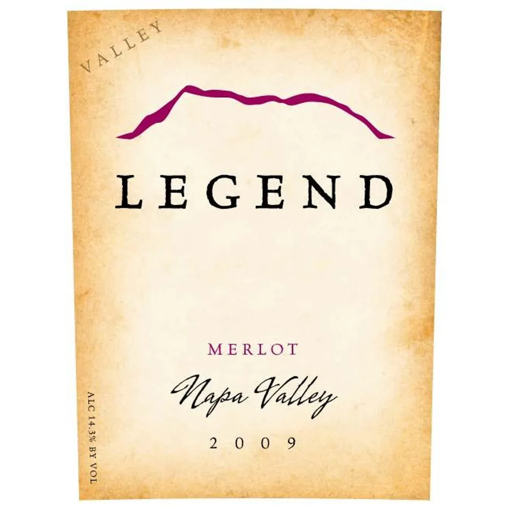 Napa Valley Merlot Bottle