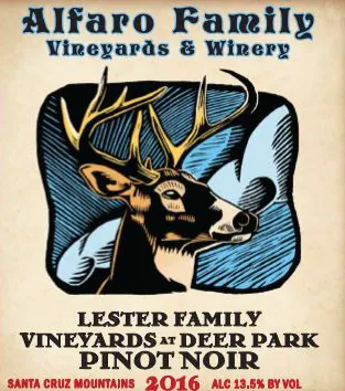 Lester Family Vineyard Pinot Noir Bottle