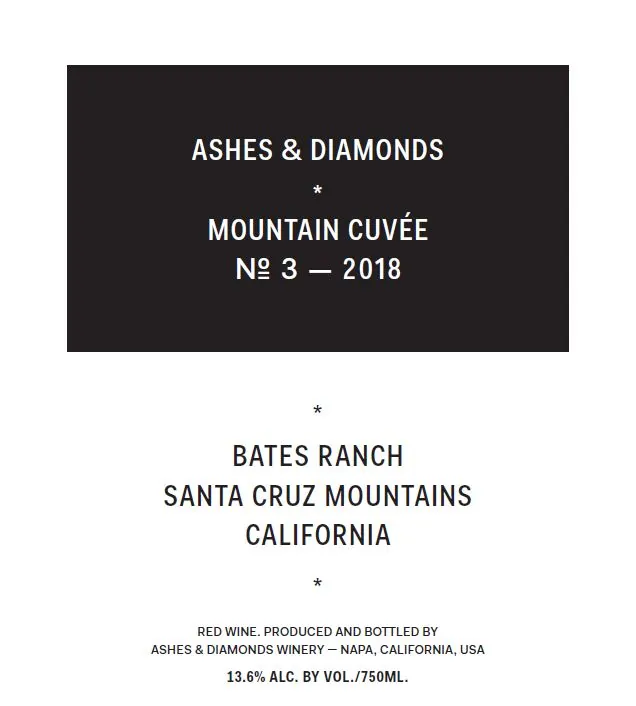 Bates Ranch Mountain Cuvee No. 3 Bottle