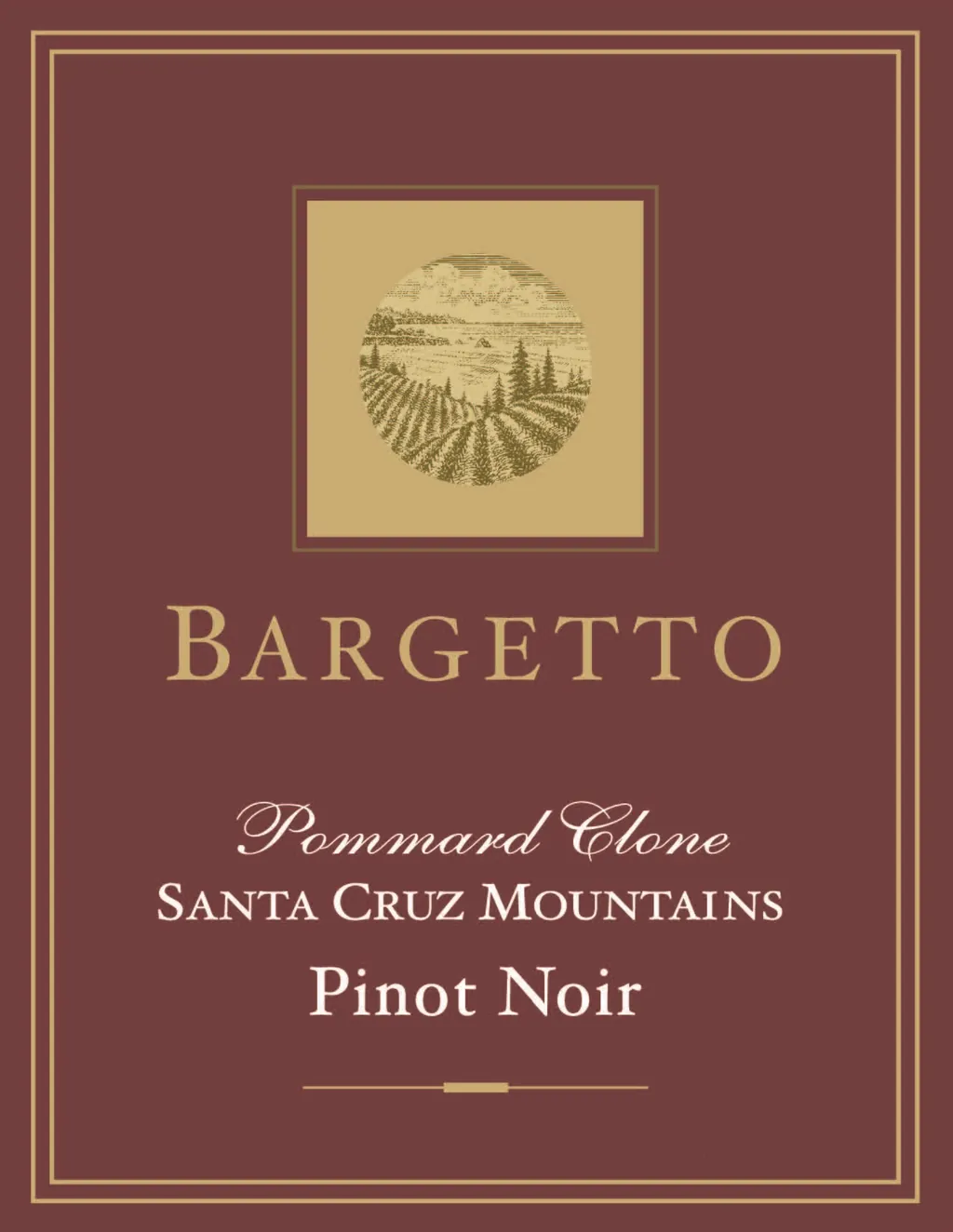 Pommard Clone Pinot Noir Bottle