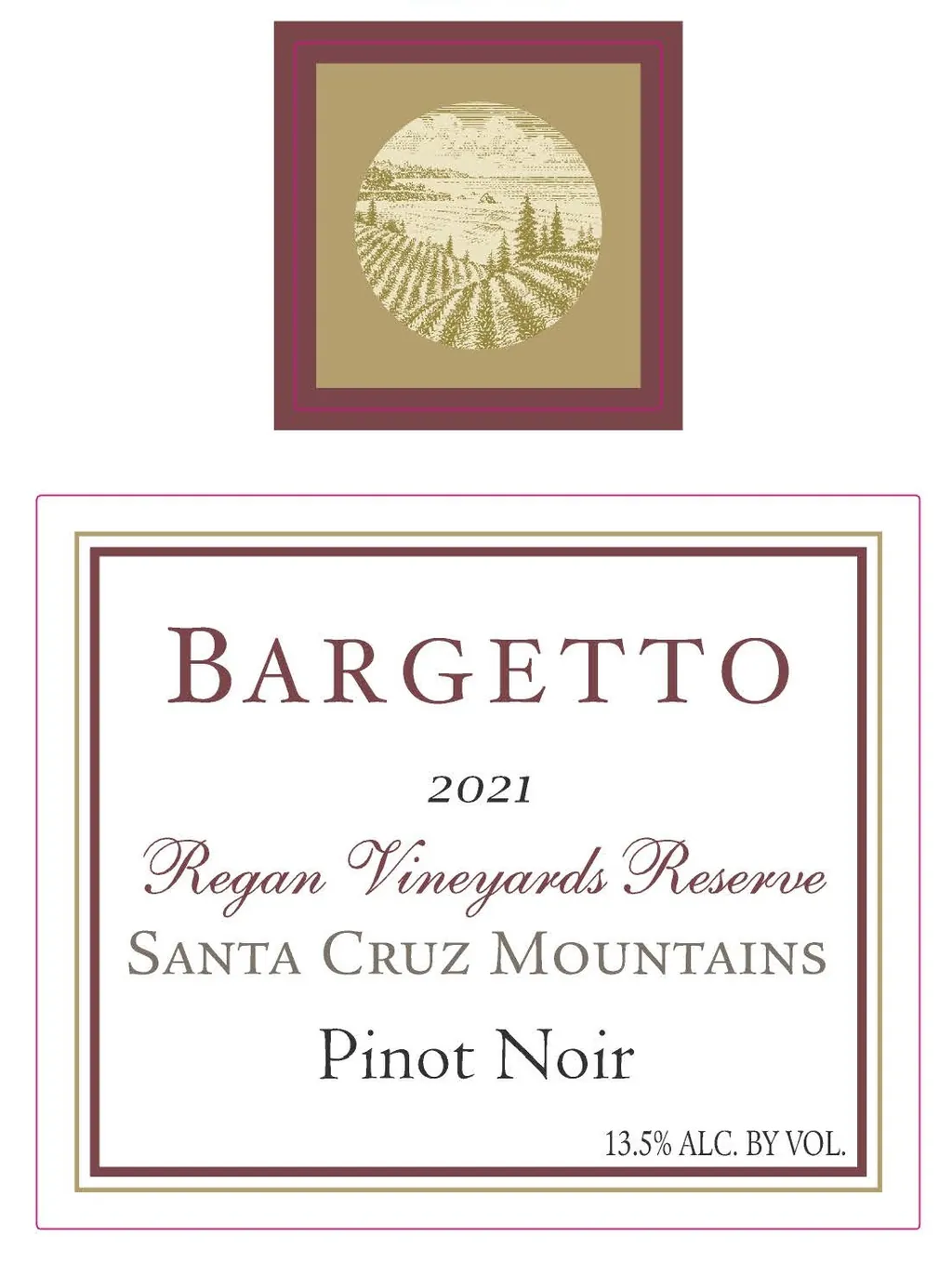 Regan Vineyard Reserve Pinot Noir Bottle