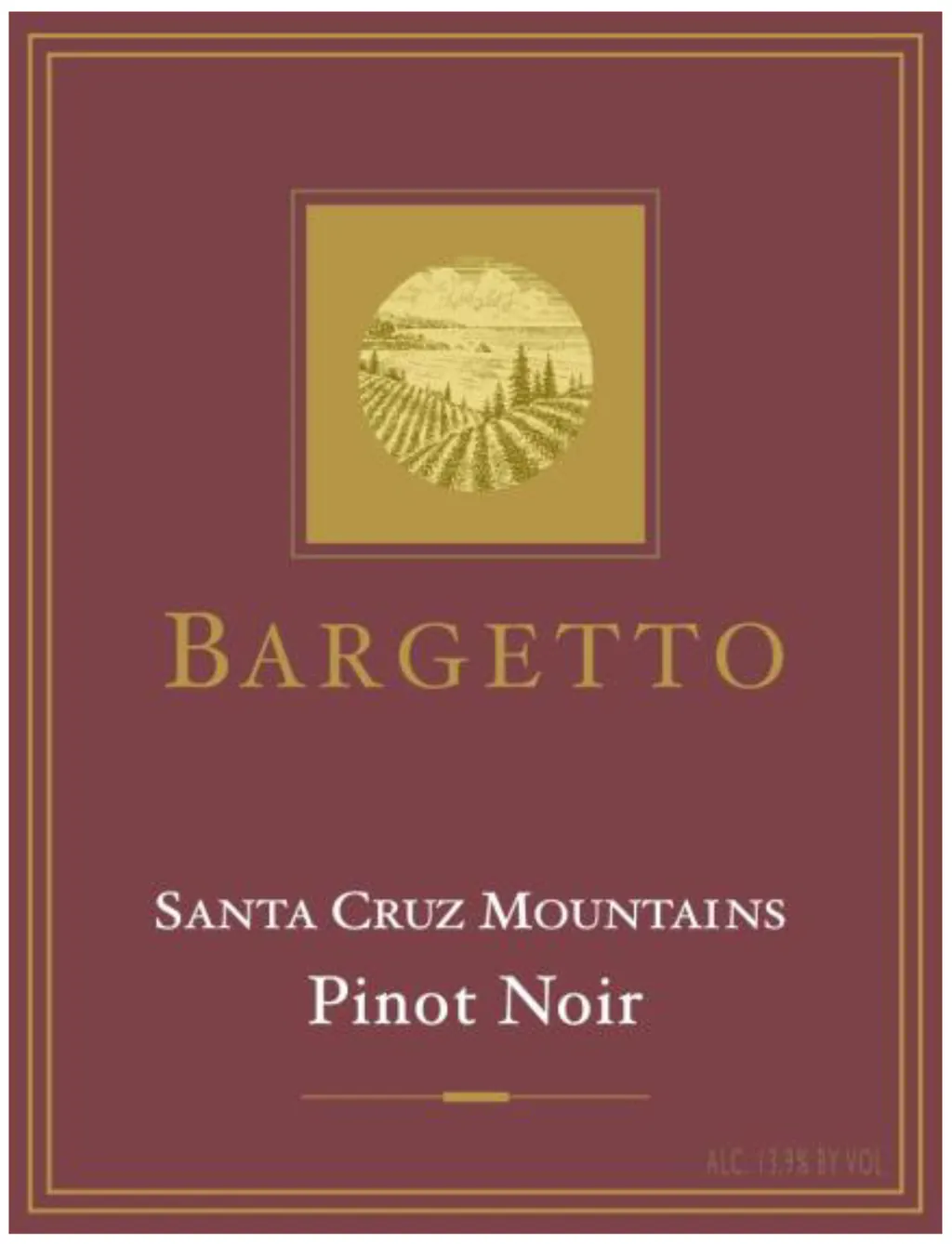 Santa Cruz Mountains Pinot Noir Bottle