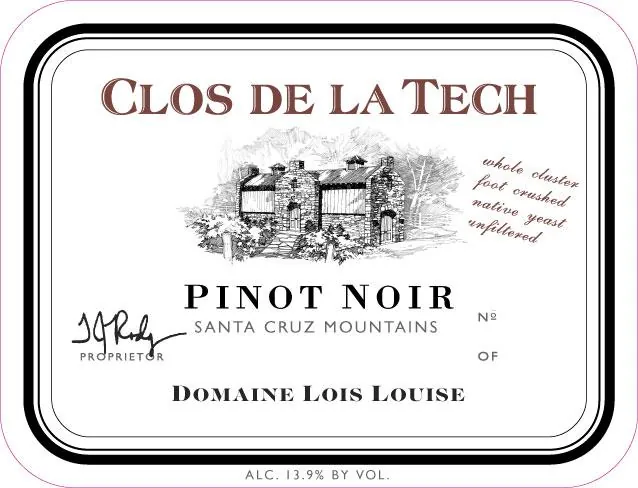 Domaine Lois Louise Pinot Noir Bottle