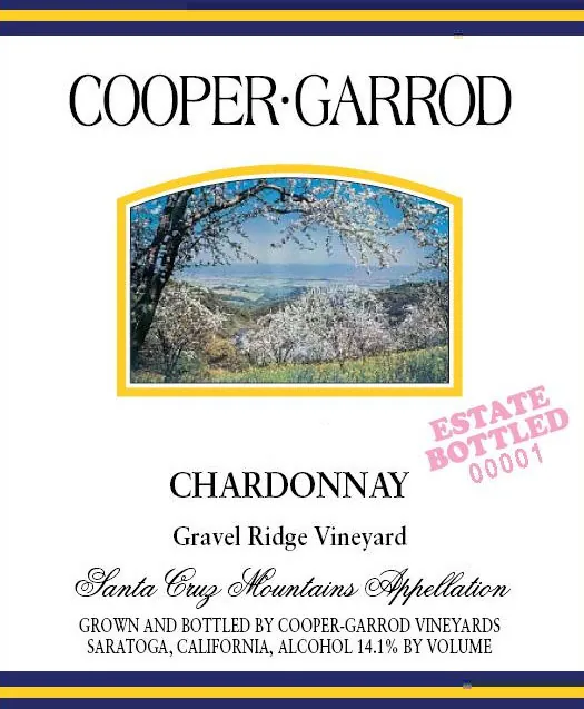 Gravel Ridge Vineyard Chardonnay Bottle