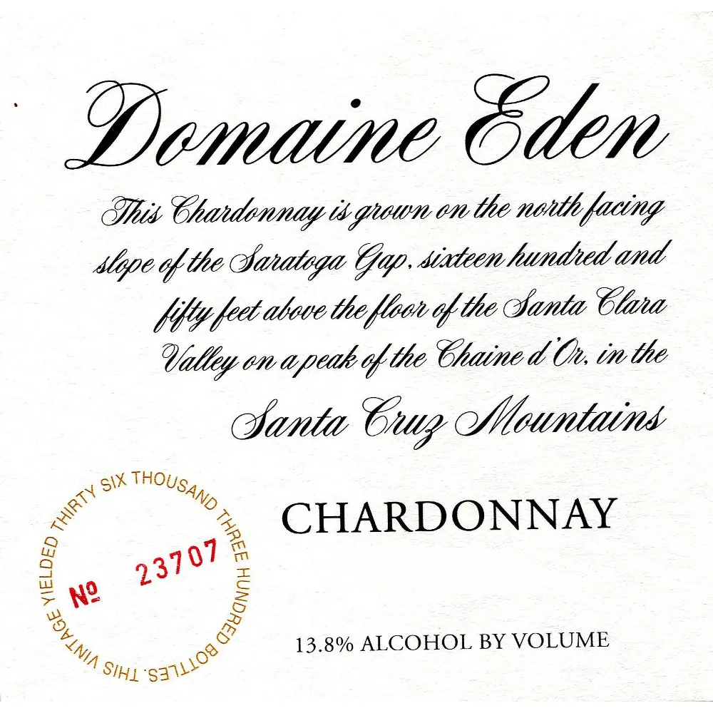 Chardonnay Bottle