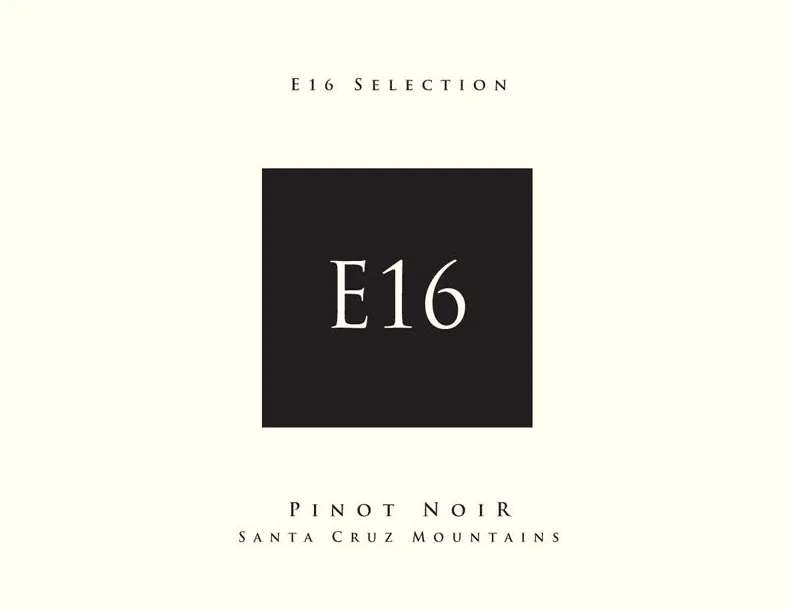E16 Santa Cruz Mountains Pinot Noir Bottle