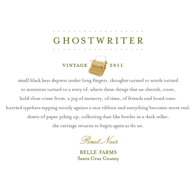 Belle Farms Pinot Noir Bottle