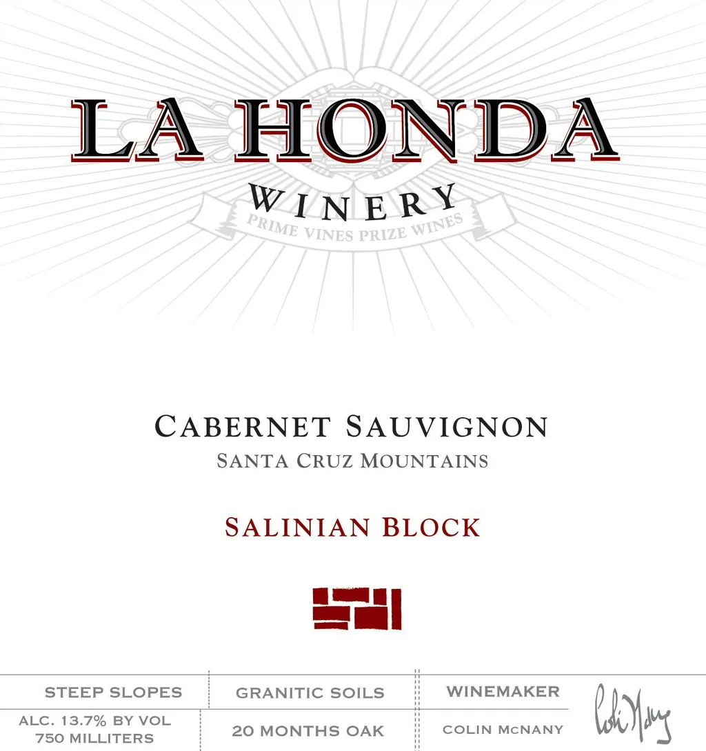 Salinian Block Cabernet Sauvignon Bottle