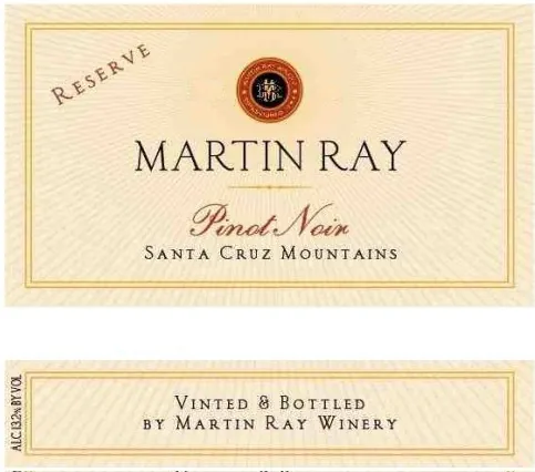 Reserve Pinot Noir Bottle