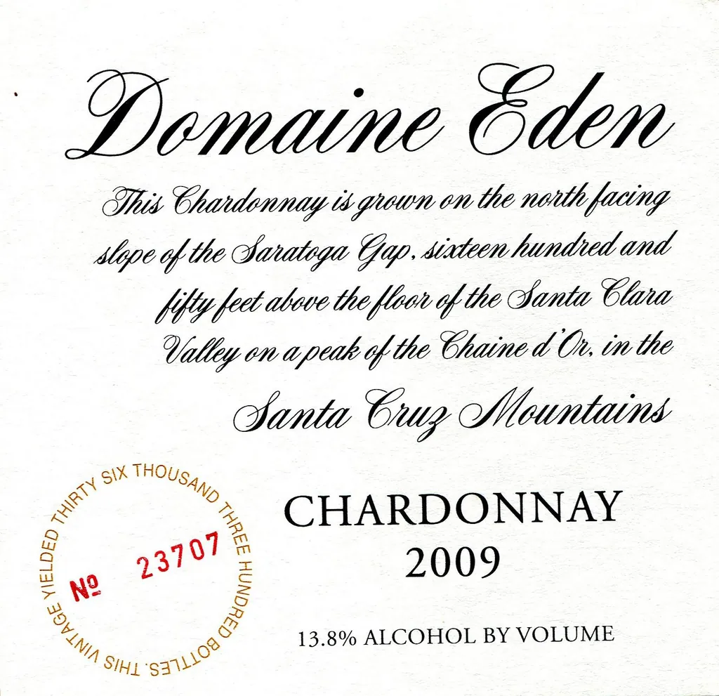 Chardonnay Bottle