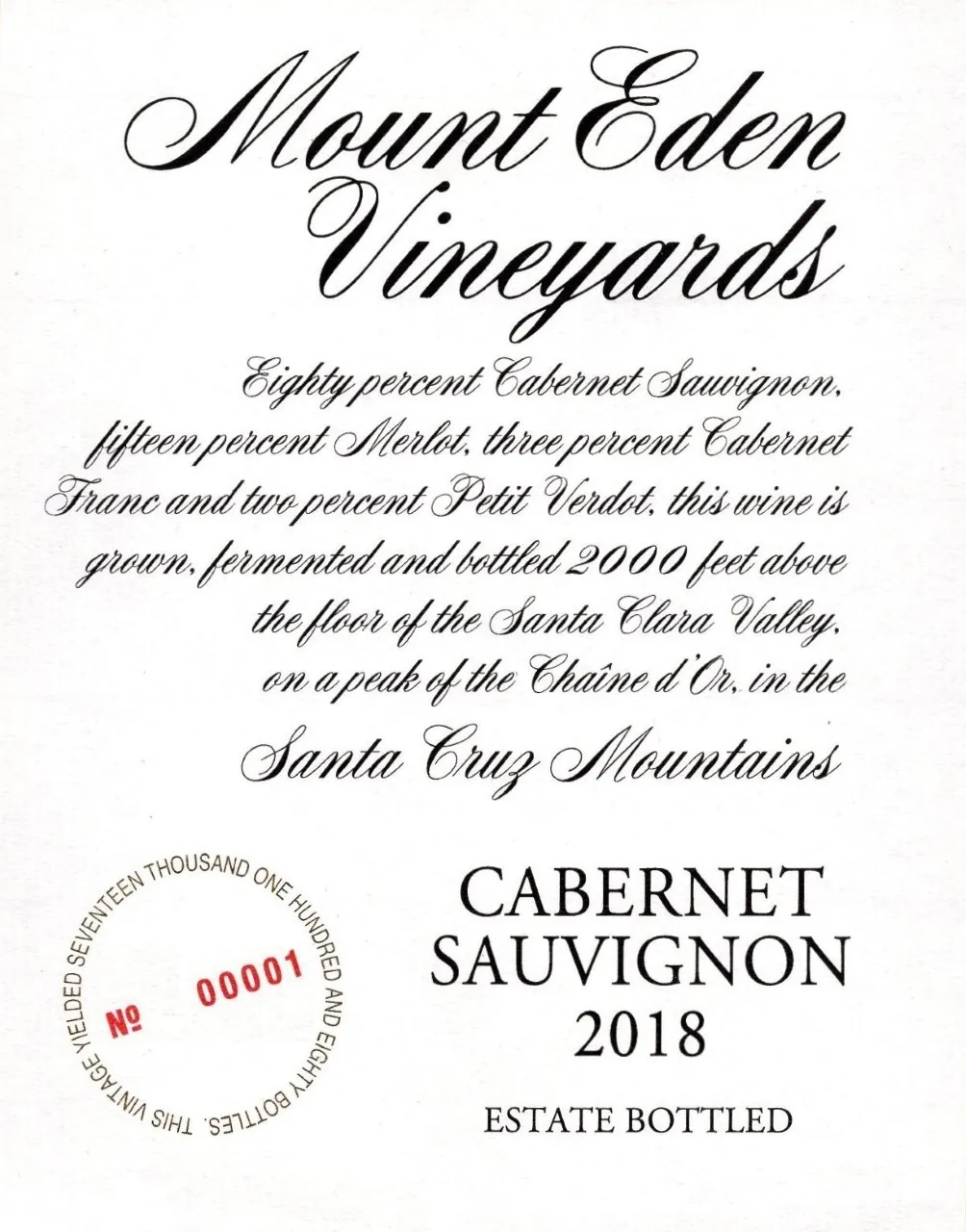 Estate Cabernet Sauvignon Bottle