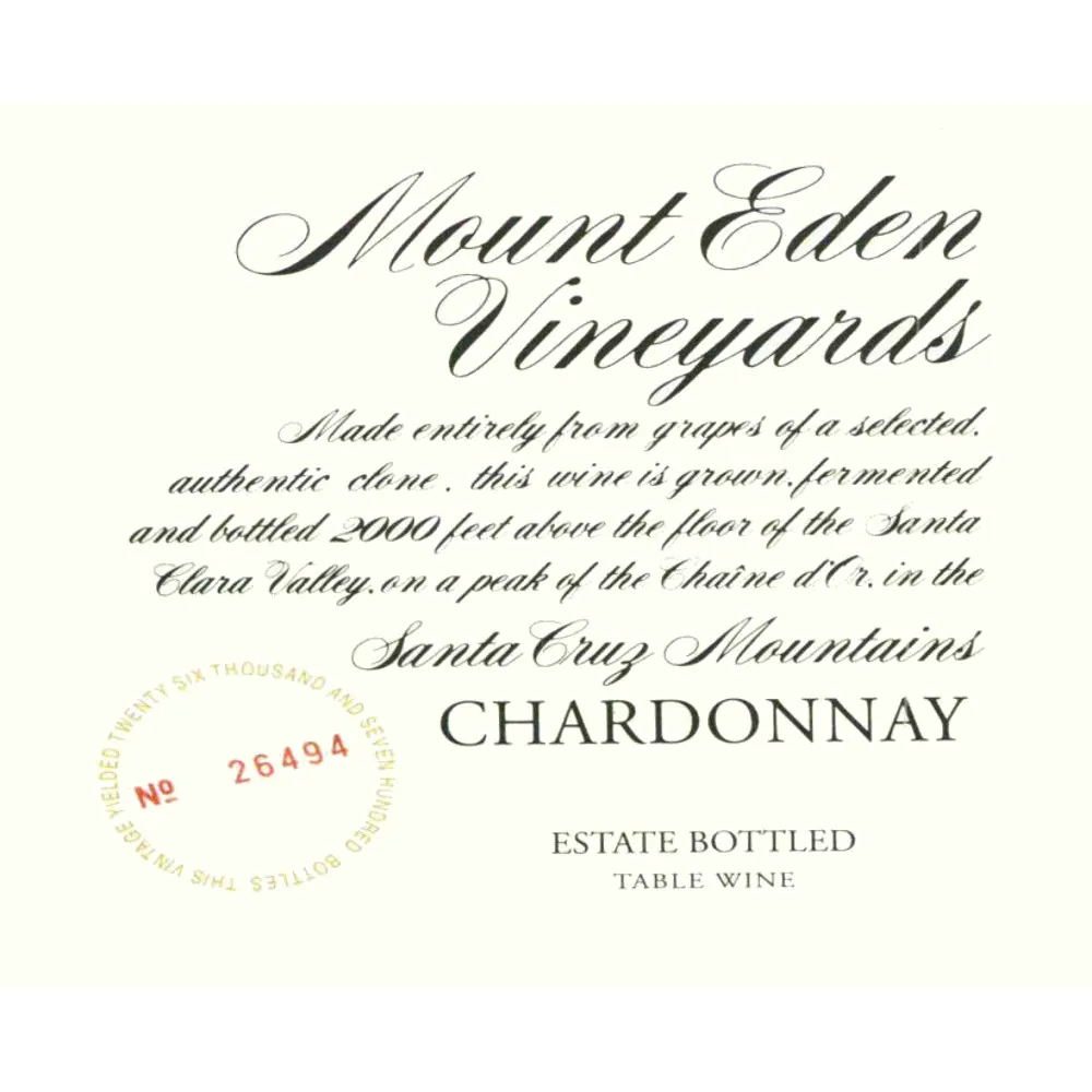 Estate Chardonnay Bottle