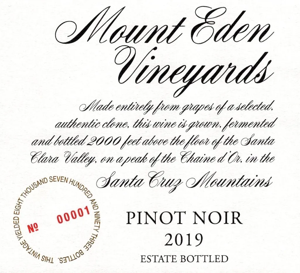 Estate Pinot Noir Bottle